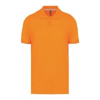 POLO PIQUÉ HOMEM M/M 2 BOT LARANJA WK274